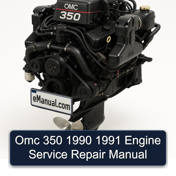 1990-1991 Omc 350 Engine Service Repair Workshop Manual