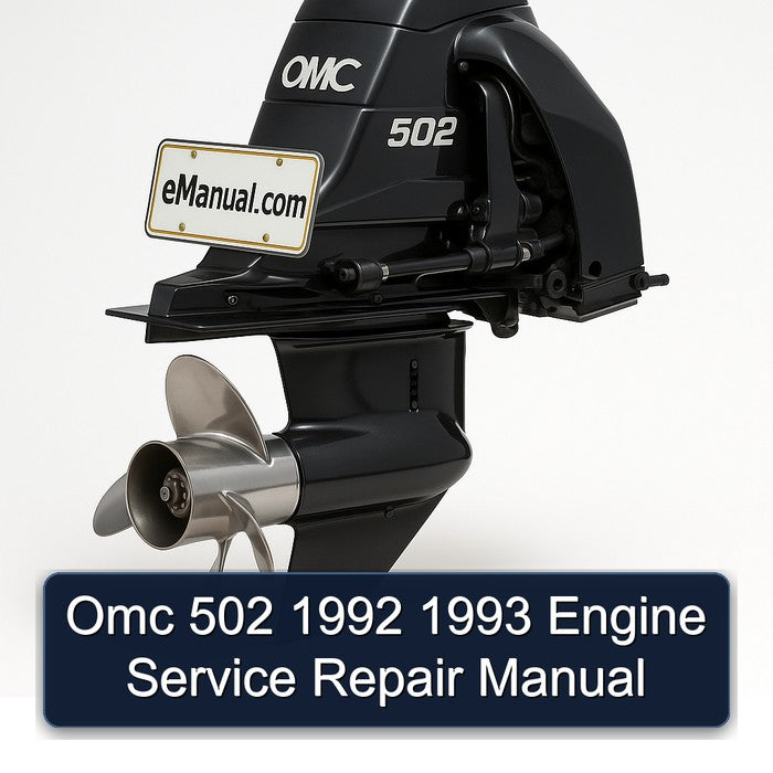 1992-1993 Omc 502 Engine Service Repair Workshop Manual