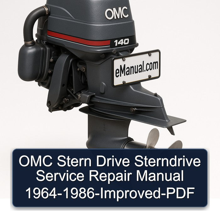 1964-1986 OMC Stern Drive Sterndrive - improved Service Repair Workshop Manual