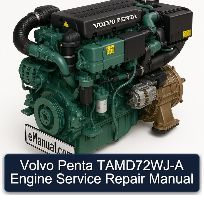Volvo Penta Tamd72wj Engine Service Repair Workshop Manual