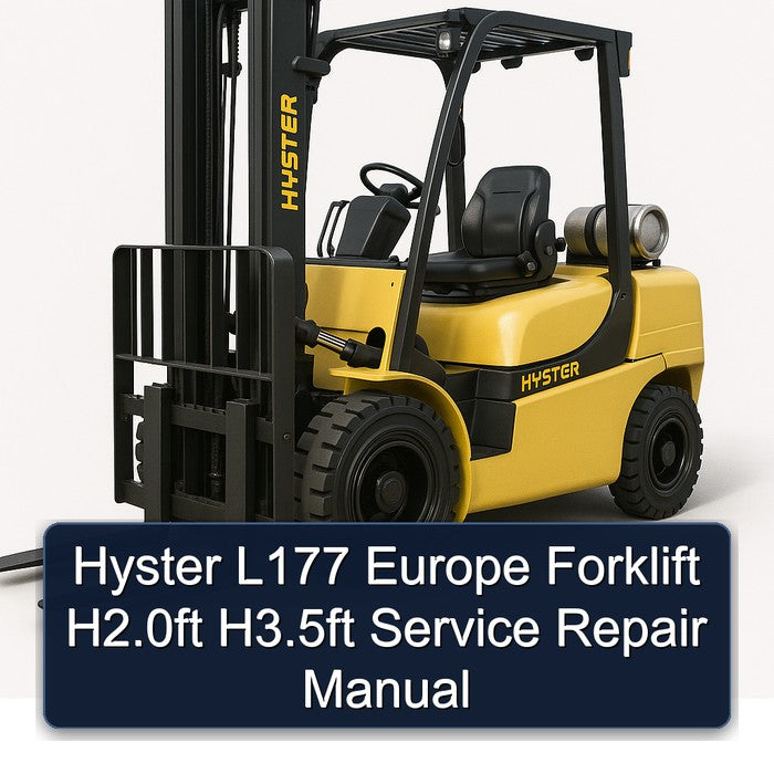 Hyster L177 Europe Forklift H2.0ft H3.5ft Service Repair Workshop Manual