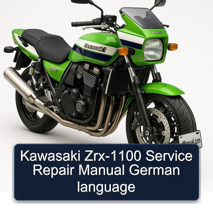 Kawasaki ZRX Models ZRX-1100 German Language Service Repair Workshop Manual