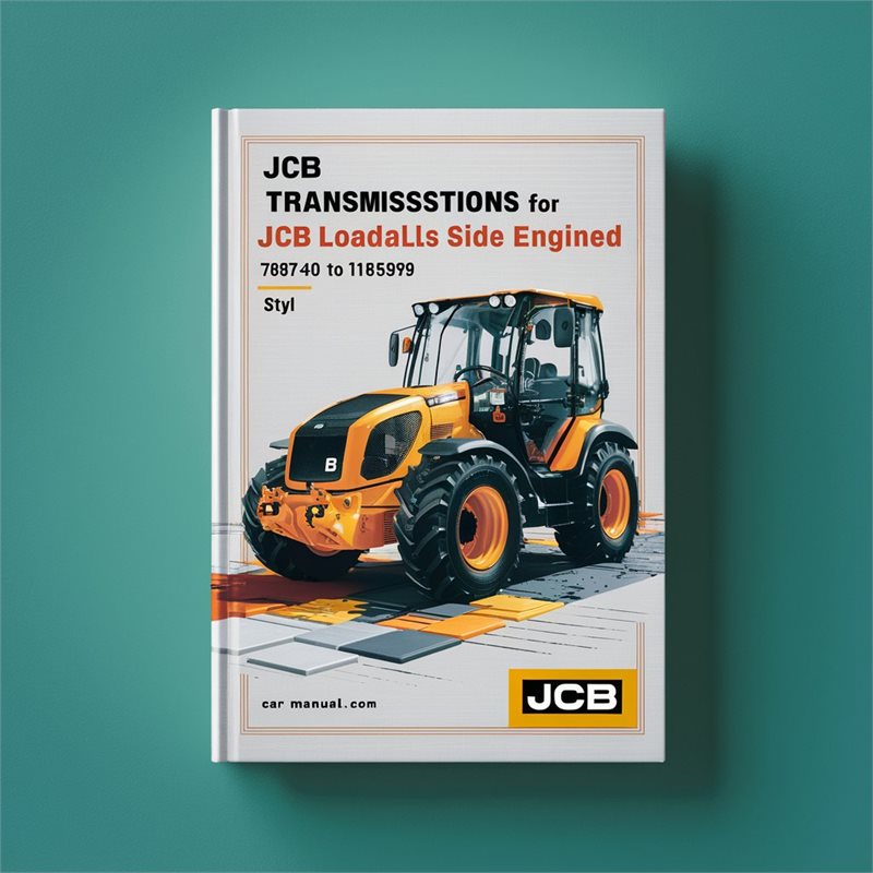 JCB Transmissions Loadalls Side Engined 7687 40 1185999 Service Repair Workshop Manual