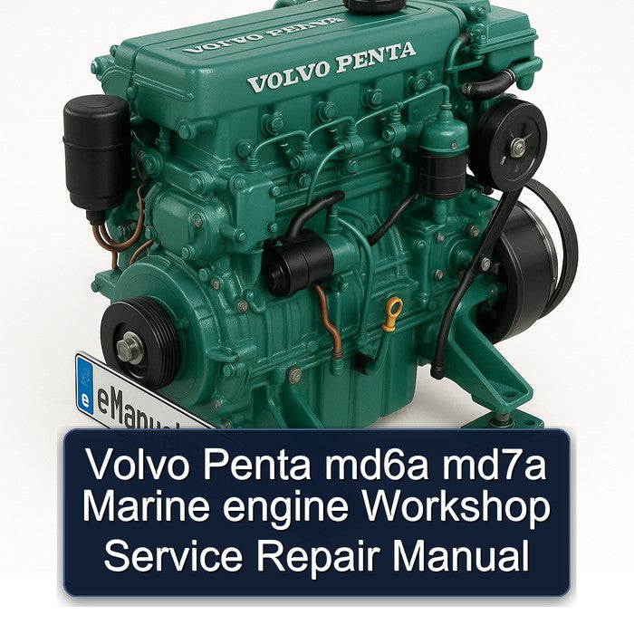 Volvo Penta MD6A MD7A Marine Engine Service Repair Workshop Manual
