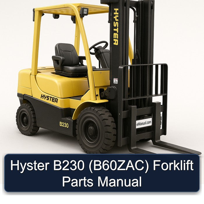Hyster B230 (B60ZAC) Forklift Parts Catalog