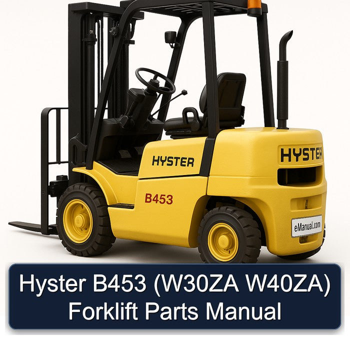 Hyster B453 (w30za W40za) Forklift Parts Catalog