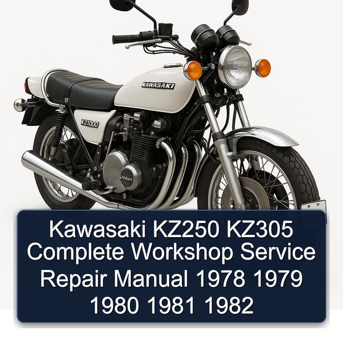 1978-1982 Kawasaki KZ Series KZ250 KZ305 Service Repair Workshop Manual