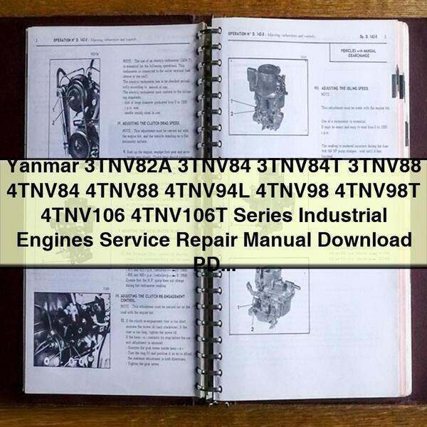 Yanmar Industrial Engines Service Repair Workshop Manual