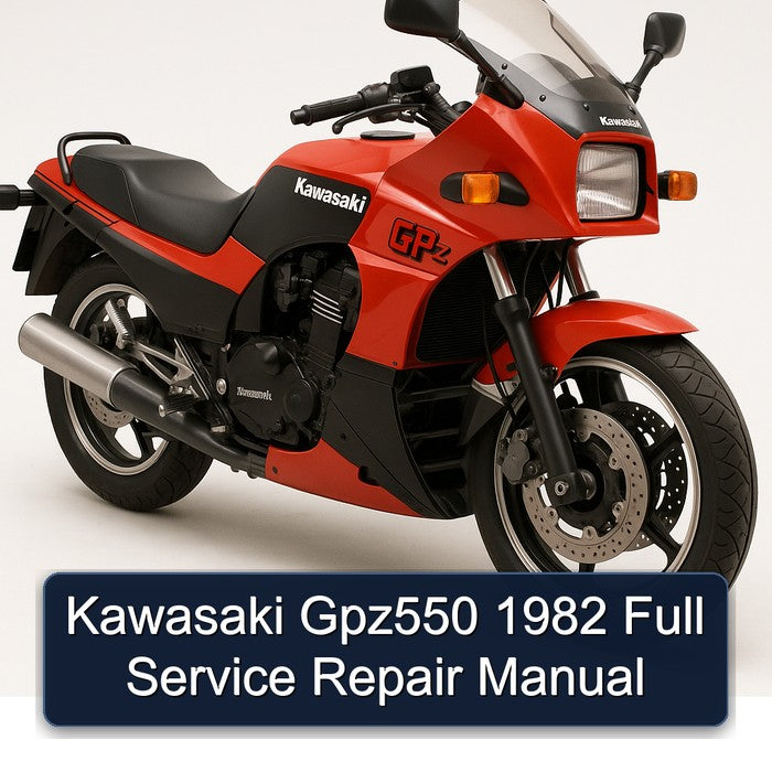 1982 Kawasaki GPZ Series GPZ550 Service Repair Workshop Manual