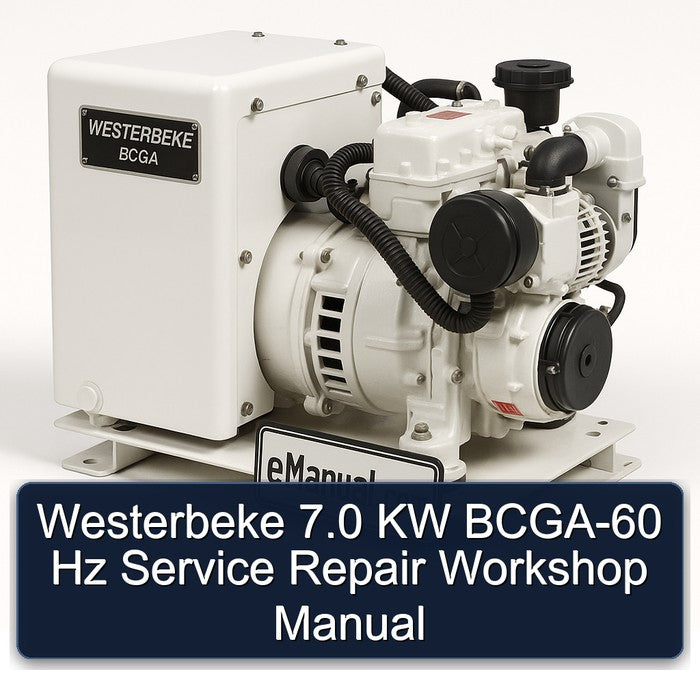 Westerbeke 7.0 KW BCGA-60 Hz Service Repair Workshop Manual