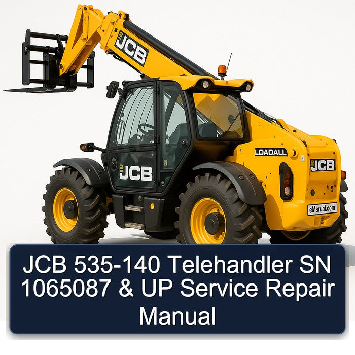 JCB 535-140 Telehandler SN 1065087 UP Service Repair Workshop Manual