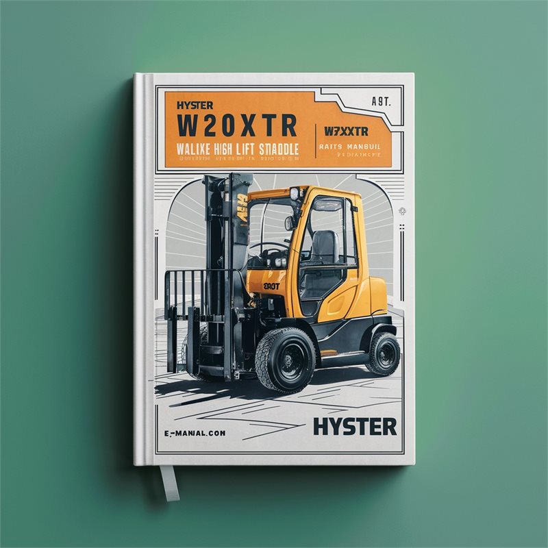 Hyster W20XTR W30XTR (A455) Walkie High Lift Straddle Parts Catalog