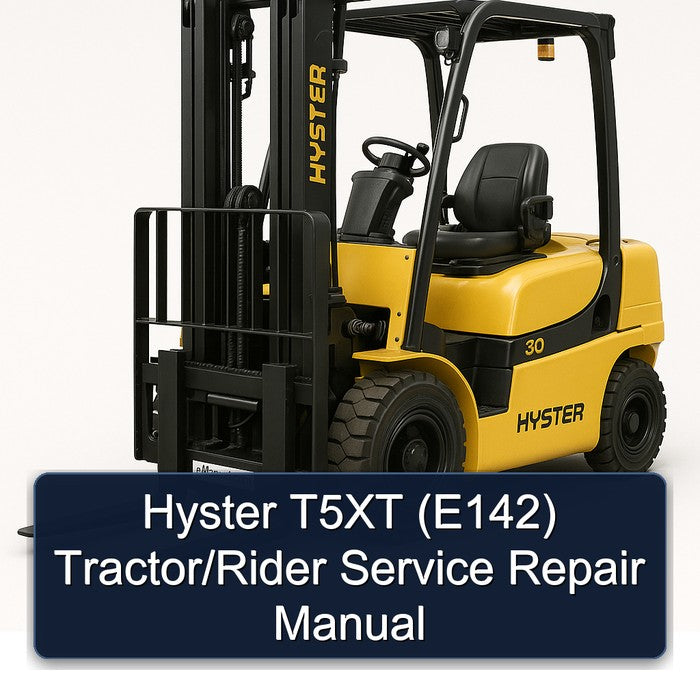 Hyster T5XT (E142) Tractor/rider Service Repair Workshop Manual