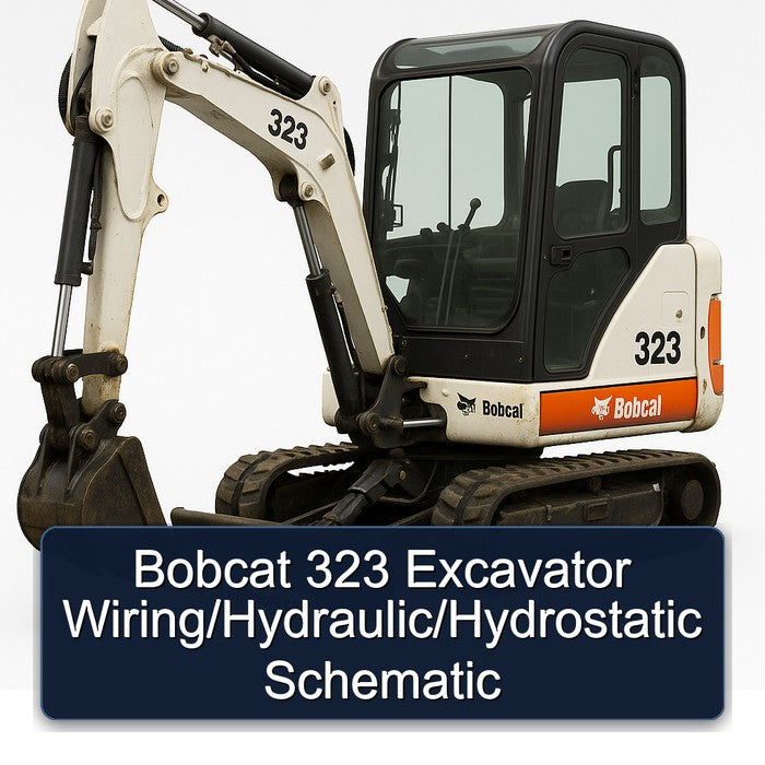 Bobcat 323 Excavator hydraulic/hydrostatic Electrical Wiring Diagrams