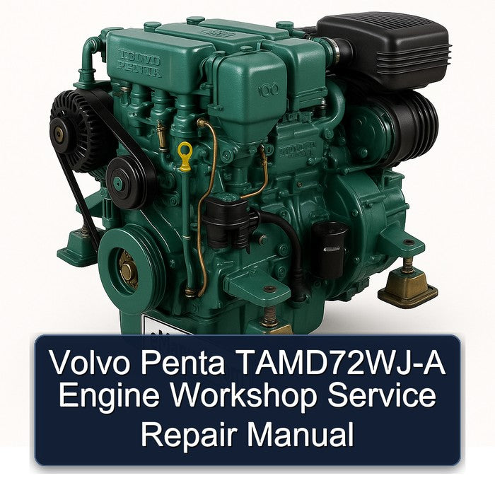 Volvo Penta Tamd72wj Engine Service Repair Workshop Manual
