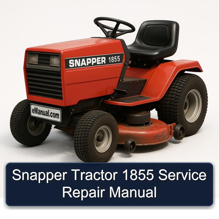 Snapper Tractor 1855 Service Repair Workshop Manual