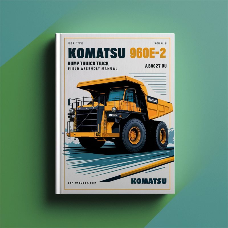 Komatsu 960E-2 Dump Truck Field Assembly (serial Number: A30027 Up) Service Repair Workshop Manual