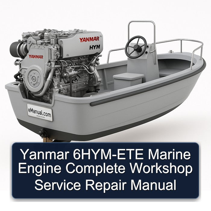 Yanmar 6HYM-ETE Marine Engine Service Repair Workshop Manual