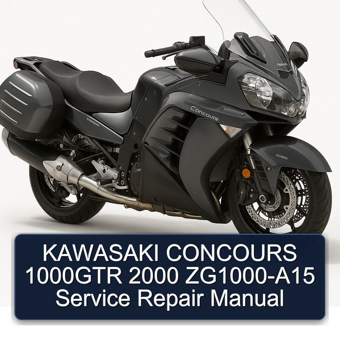 2000 Kawasaki Concours Models 1000GTR Zg1000-a15 Service Repair Workshop Manual