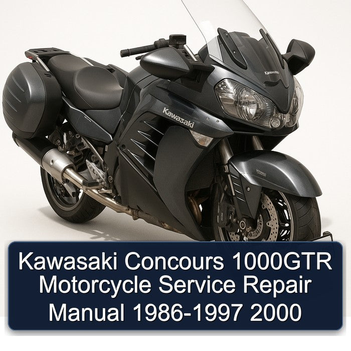 1986-2000 Kawasaki Concours Models 1000GTR Motorcycle Service Repair Workshop Manual