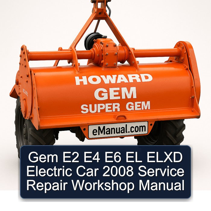 2008 Gem E2 E4 E6 EL Elxd Electric Car Service Repair Workshop Manual