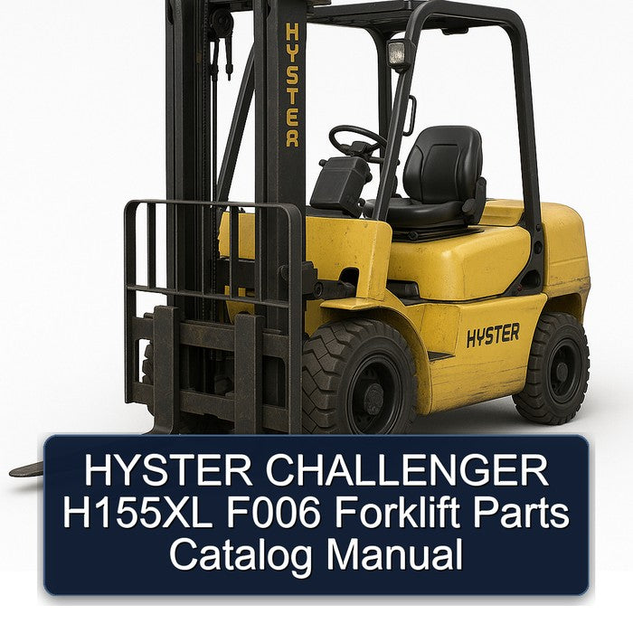 Hyster Challenger H155XL F006 Forklift Parts Catalog