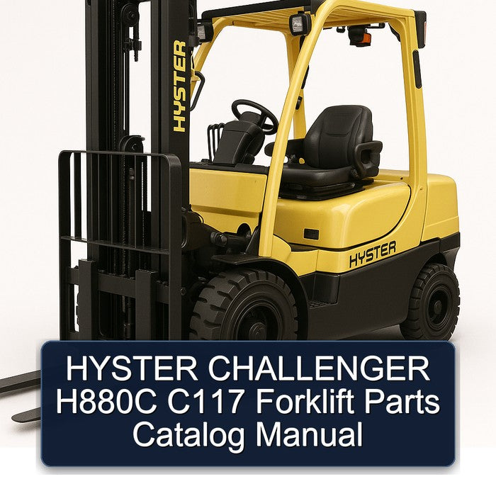 Hyster Challenger H880C C117 Forklift Parts Catalog