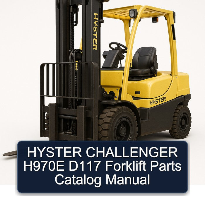 Hyster Challenger H970E D117 Forklift Parts Catalog