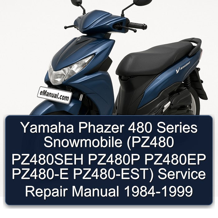 1984-1999 Yamaha Phazer 480 Series Snowmobile (pz480 PZ480SEH PZ480P PZ480EP PZ480-E Pz480-est) Service Repair Workshop Manual