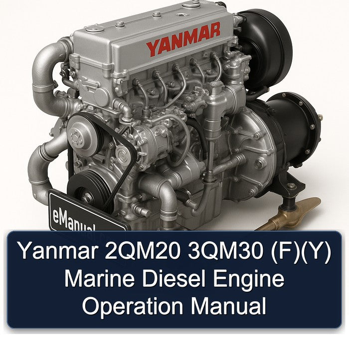 Yanmar 2qm20 3qm30 (f)(y) Marine Diesel Engine Operation Service Repair Workshop Manual