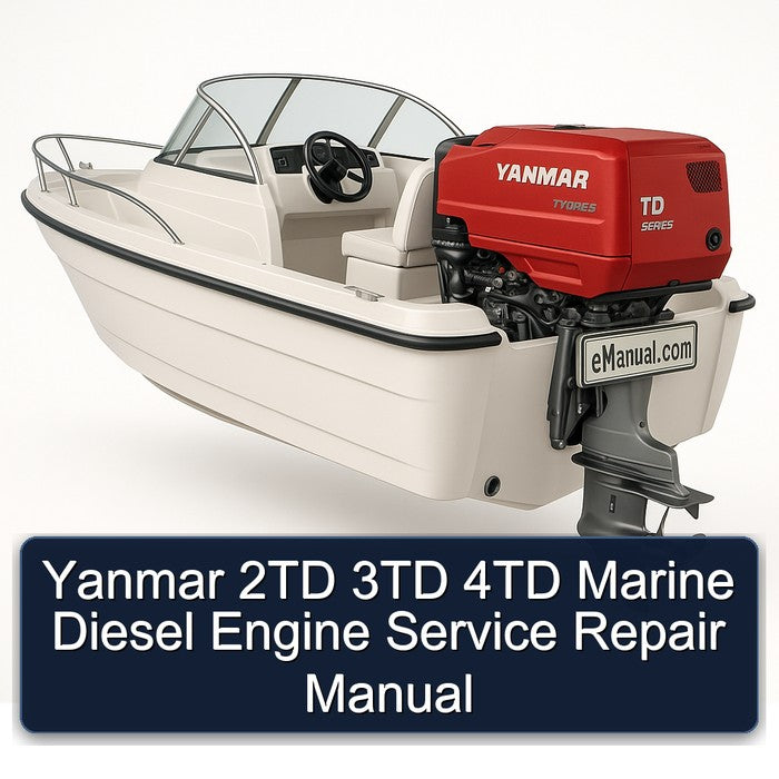 Yanmar 2TD 3TD 4TD Marine Diesel Engine Service Repair Workshop Manual