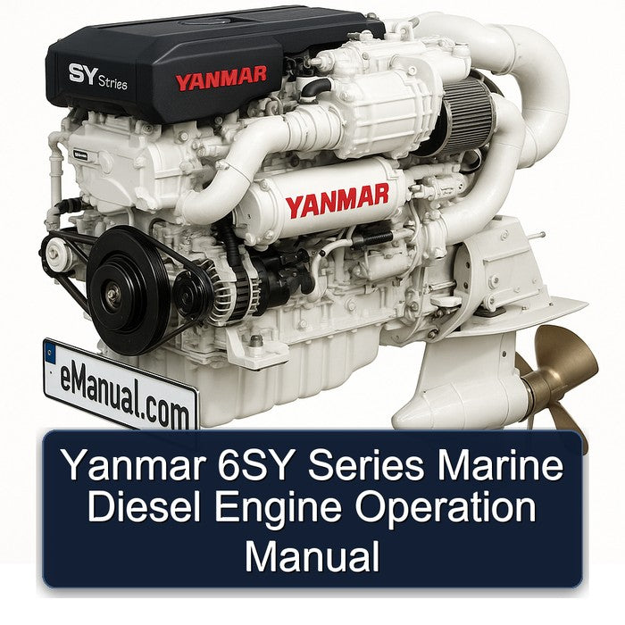 Yanmar 6SY Series Marine Diesel Engine Operation Service Repair Workshop Manual