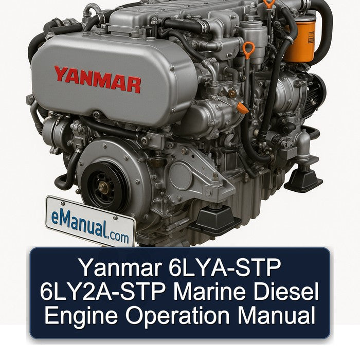 Yanmar 6LYA-STP 6LY2A-STP Marine Diesel Engine Operation Service Repair Workshop Manual