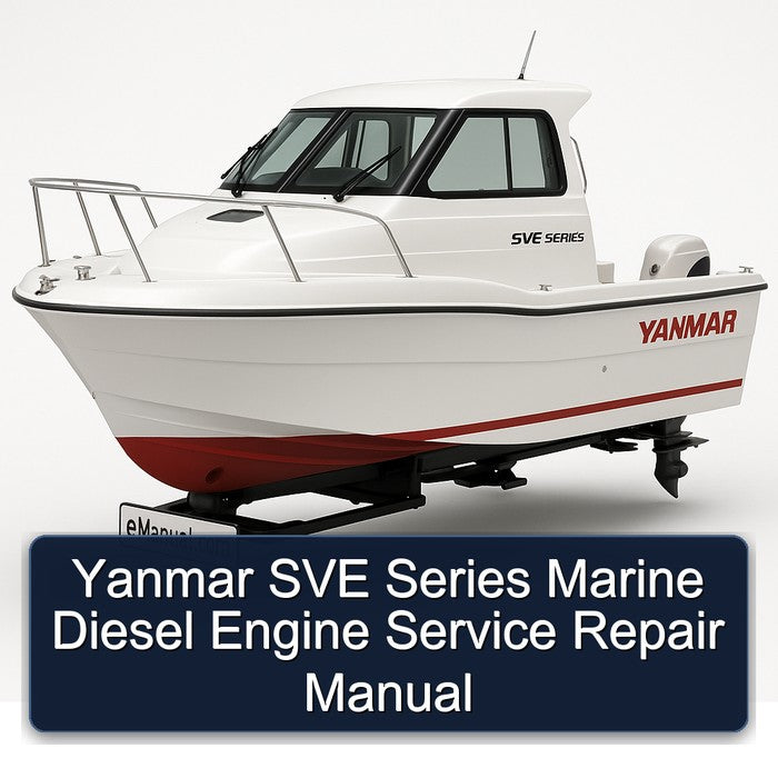 Yanmar SVE Series Marine Diesel Engine Service Repair Workshop Manual
