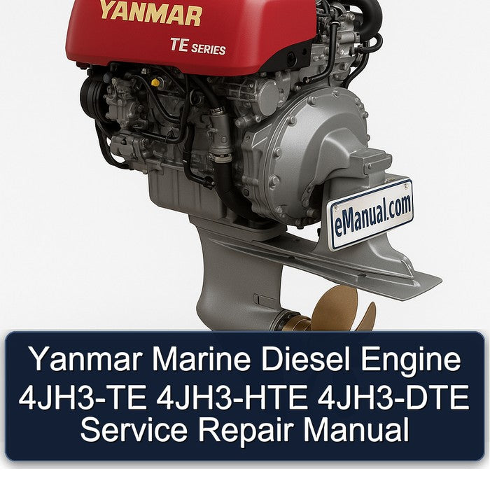 Yanmar Marine Diesel Engine 4JH3-TE 4JH3-HTE 4JH3-DTE Service Repair Workshop Manual