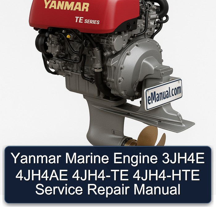 Yanmar Marine Engine 3jh4e 4jh4ae 4JH4-TE 4JH4-HTE Service Repair Workshop Manual