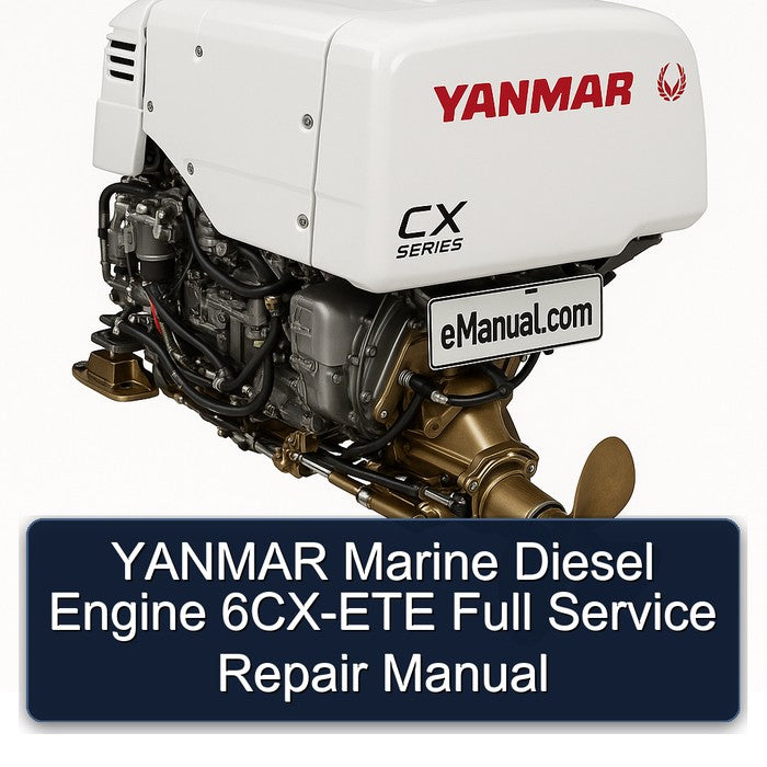 Yanmar Marine Diesel Engine 6CX-ETE Service Repair Workshop Manual