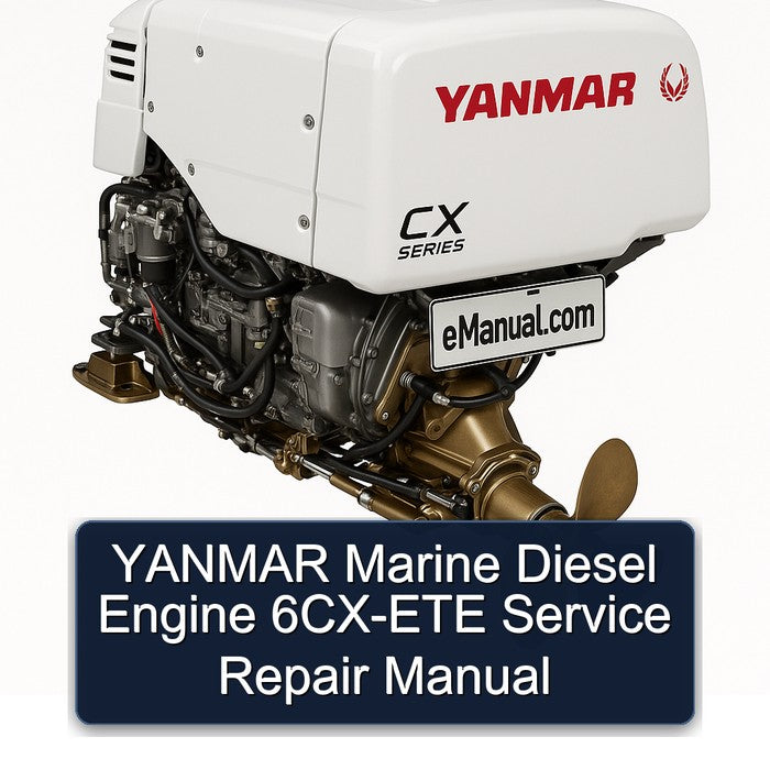 Yanmar Marine Diesel Engine 6CX-ETE Service Repair Workshop Manual