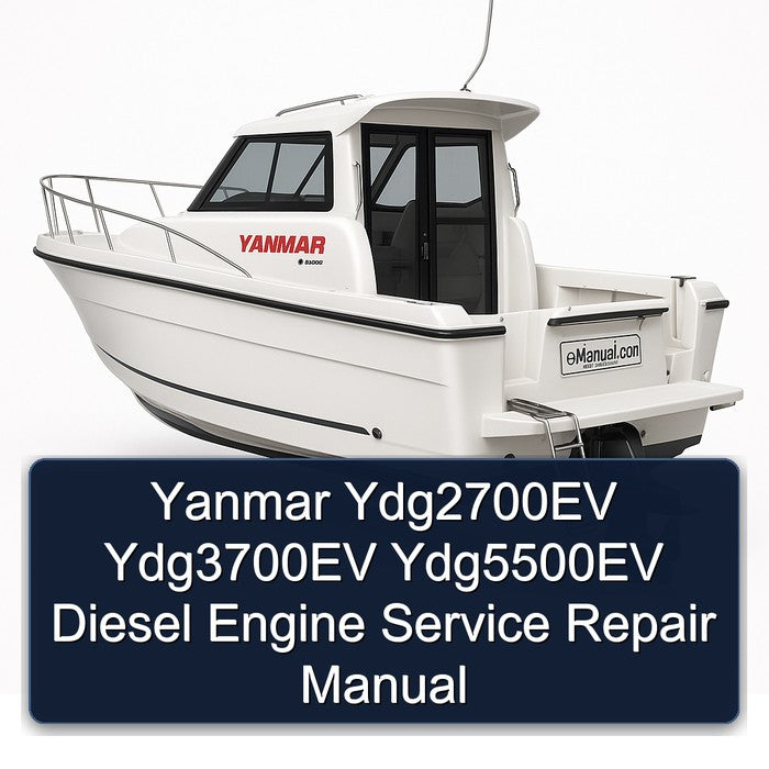 Yanmar YDG2700EV YDG3700EV YDG5500EV Diesel Engine Service Repair Workshop Manual