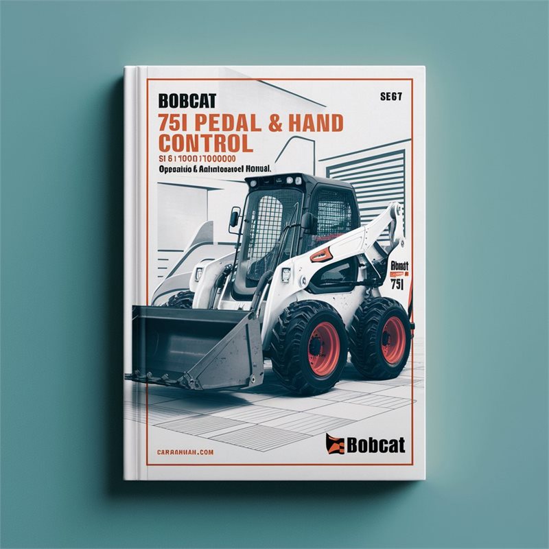 Bobcat 751 Loader Foot Pedal Hand Control SN 514711000-514715999 Operation Service Repair Workshop Manual
