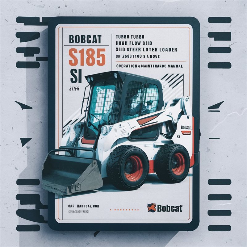 Bobcat S185 Turbo High Flow Skid Steer Loader SN 525011001 Above Operation Service Repair Workshop Manual