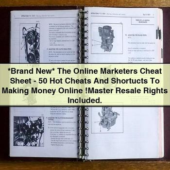 Brand New The Online Marketers Cheat Sheet-50 Hot Cheats And Shortucts To Making Money Online Included.