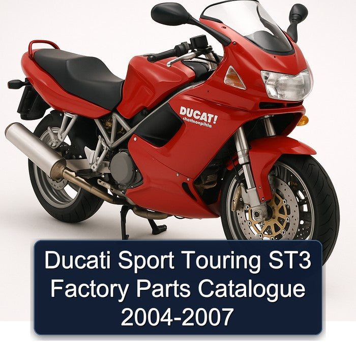 2004-2007 Harley Davidson Touring Ducati Sport ST3 Parts Catalog