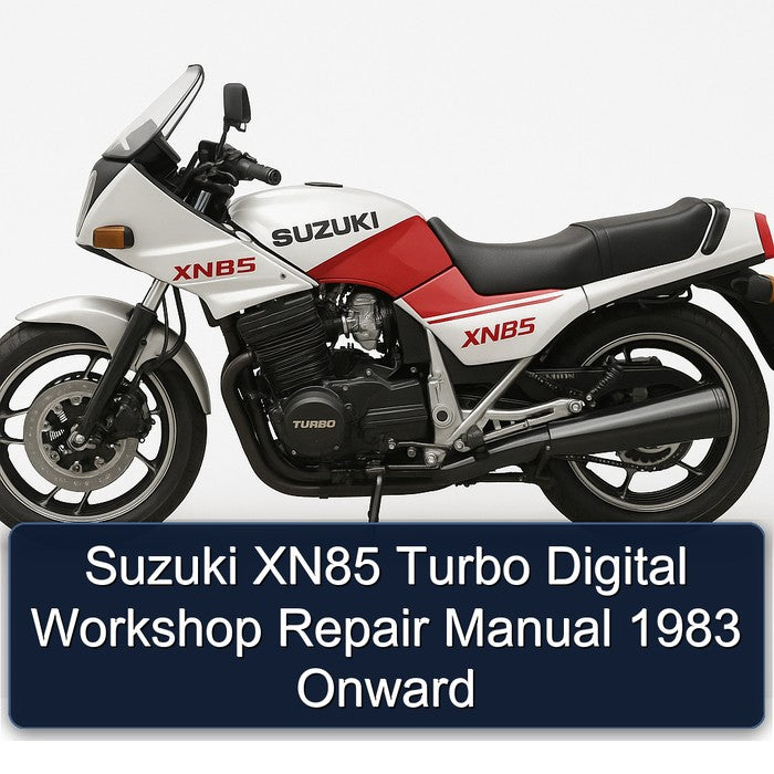 1983 Suzuki XN85 Turbo Digital Onward Service Repair Workshop Manual