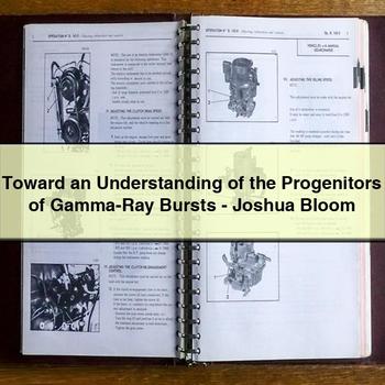 Toward an Understanding of the Progenitors of Gamma-Ray Bursts-Joshua Bloom
