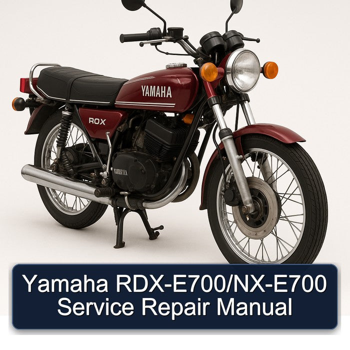 Yamaha RDX E700/nx-e700 Service Repair Workshop Manual