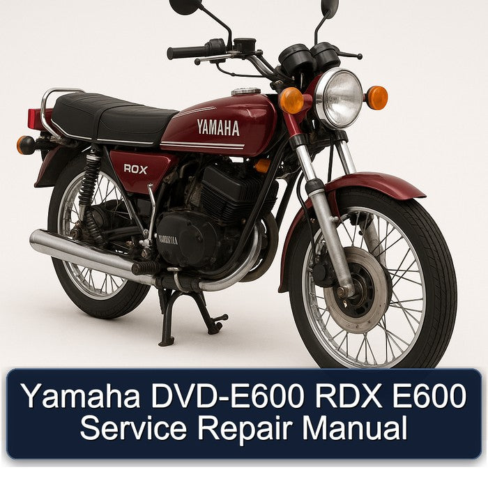 Yamaha RDX DVD-E600 E600 Service Repair Workshop Manual