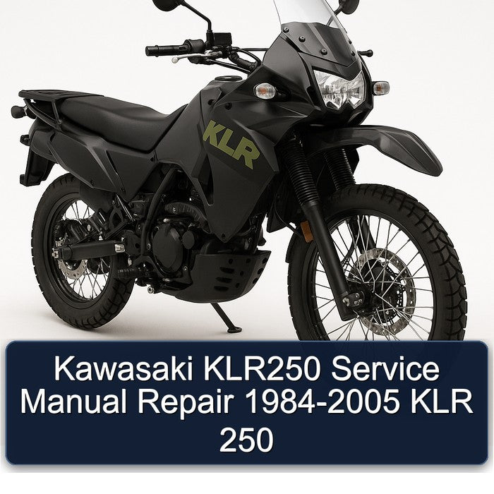 1984-2005 Kawasaki KLR Series KLR250 - 250 Service Repair Workshop Manual