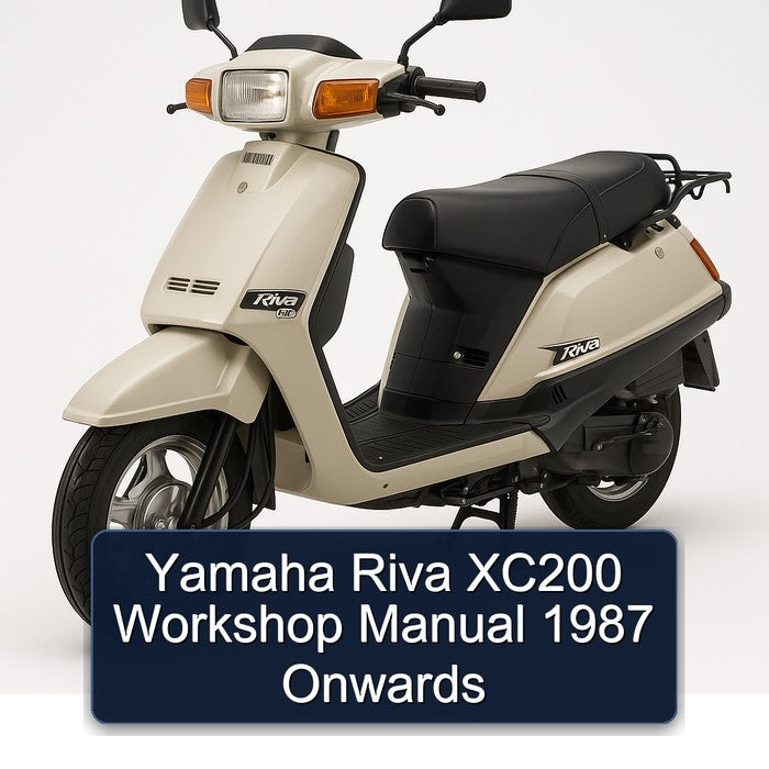 1987 Yamaha Riva Models XC200 Onwards Service Repair Workshop Manual