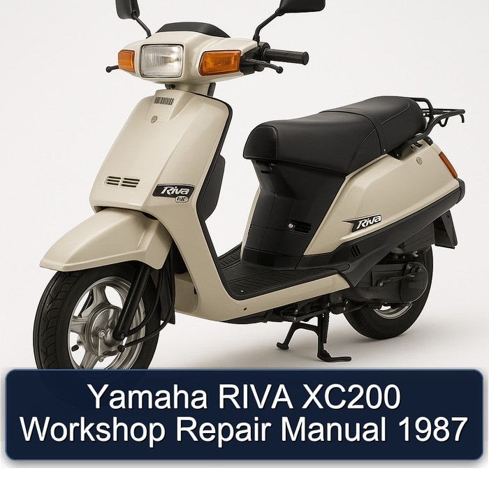 1987 Yamaha Riva Models XC200 Service Repair Workshop Manual